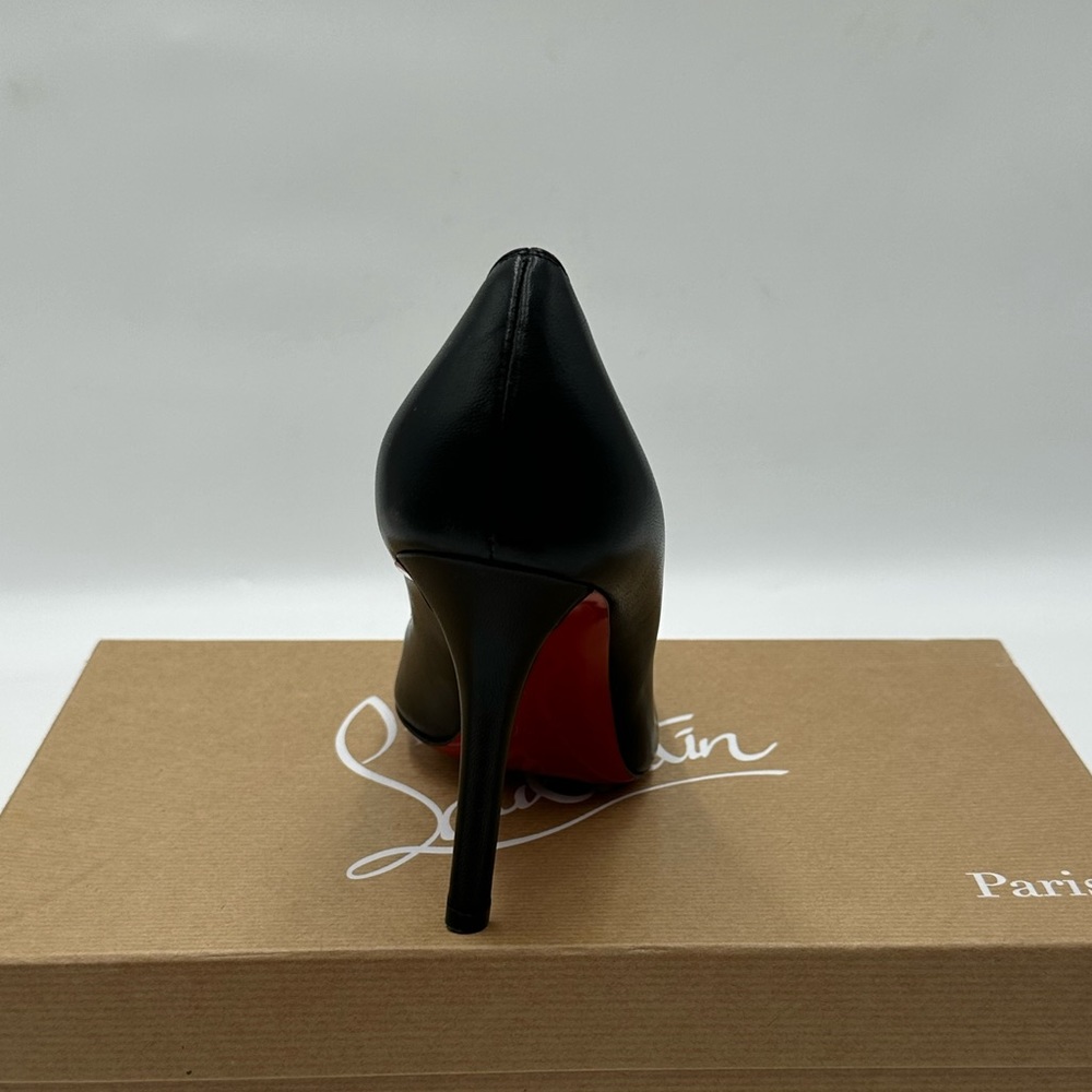 Christian Louboutin Apostrophy 100 Leather Pumps. Bla… Gem